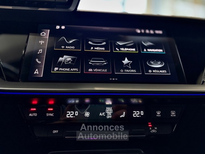 Audi A3 Sportback S Line 40 TFSIe 204ch S TRONIC 6 GARANTIE 12 Mois 390€/ Mois sans apport - 12