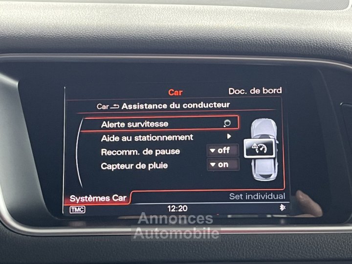 Audi SQ5 3,0 TDI V6 326 COMPETITION BVA8 QUATTRO GPS CAMERA KEYLESS HIFI SOUND SYSTEM BI-XENON PARK PILOT - 15