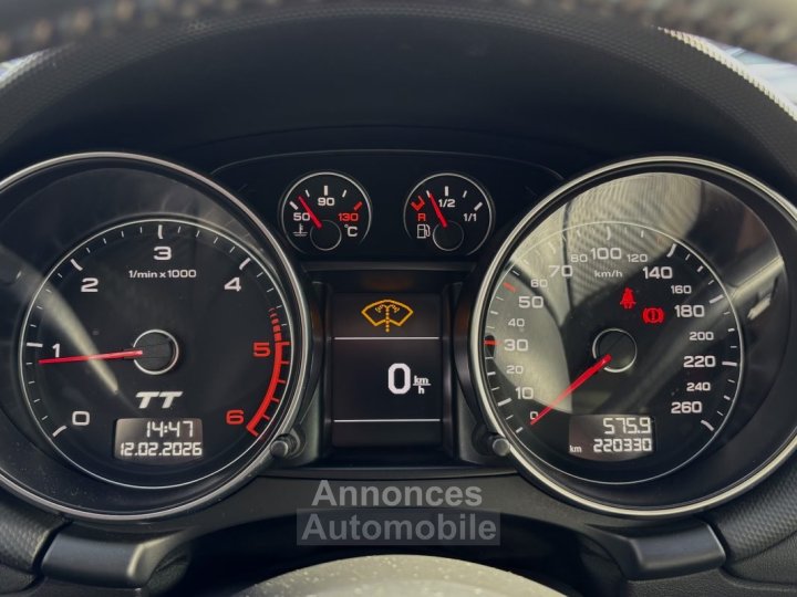 Audi TT MK2 QUATTRO S LINE 20 TDI 170 Cv BVM6 GPS / ORIGINE FRANCE - 24