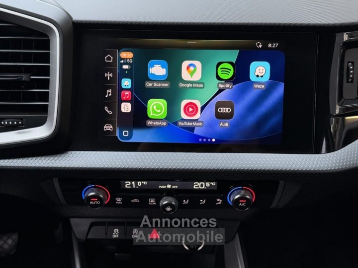 Audi A1 Sportback II DESIGN 25 TFSI 10 95 Cv VIRTUAL COCKPIT APPLE CARPLAY & ANDROID Garantie 1 an - 25