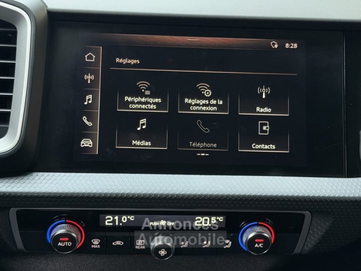 Audi A1 Sportback II DESIGN 25 TFSI 10 95 Cv VIRTUAL COCKPIT APPLE CARPLAY & ANDROID Garantie 1 an - 28