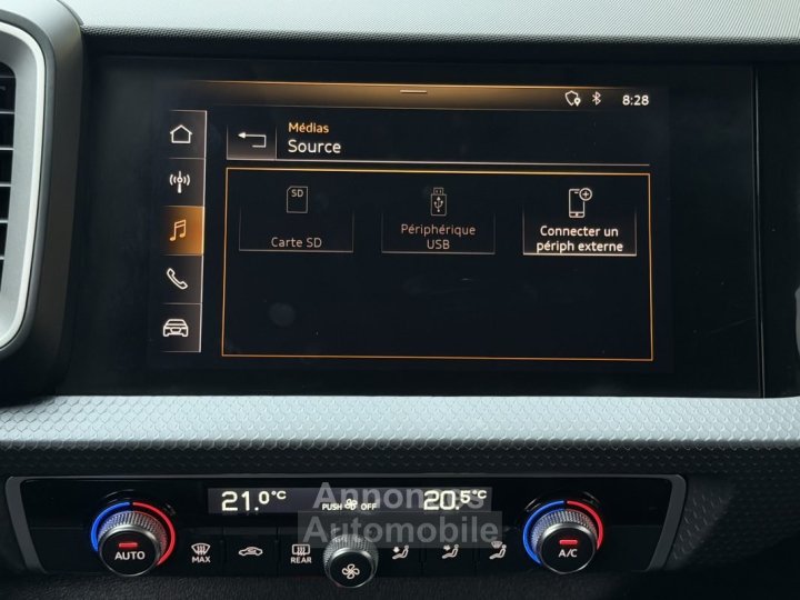 Audi A1 Sportback II DESIGN 25 TFSI 10 95 Cv VIRTUAL COCKPIT APPLE CARPLAY & ANDROID Garantie 1 an - 33