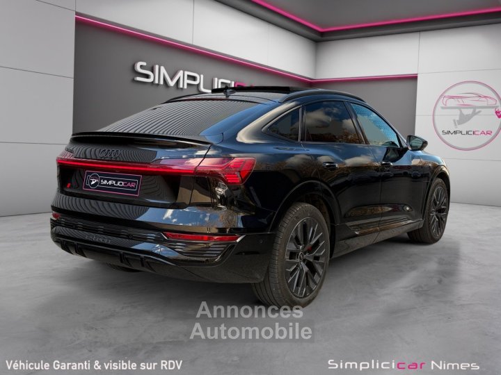 Audi Q8 E-TRON SPORTBACK S-LINE 55 408 ch 114 kWh Quattro - Toit Ouvrant - M&eacute;plat - Si&egrave;ge Electrique M&eacute;moire - Cam&eacute;ra 360 - 3