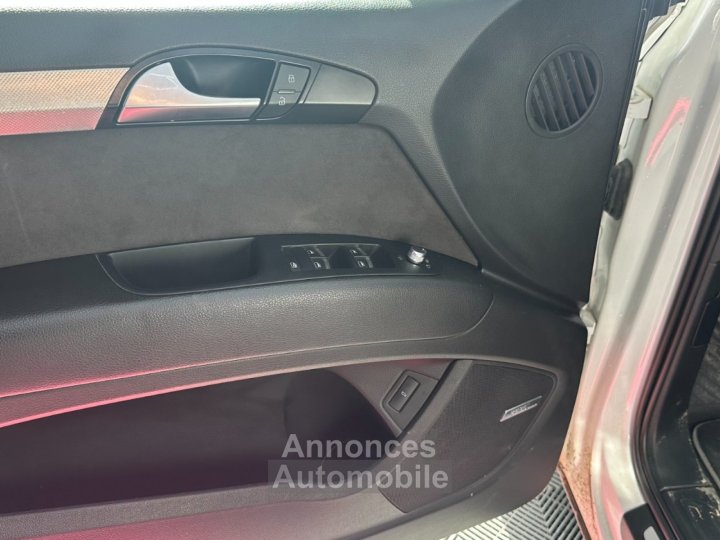 Audi Q7 30 V6 TDI 245 ch Quattro S Line 7 pl ~ Si&egrave;ges/hayon &eacute;lectrique ~ Suspensions pilot&eacute;s ~ Cam&eacute;ra ~ Toit ouvrant/pano ~ Bose - 18