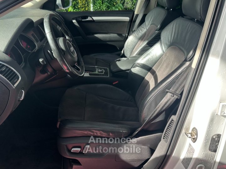 Audi Q7 30 V6 TDI 245 ch Quattro S Line 7 pl ~ Si&egrave;ges/hayon &eacute;lectrique ~ Suspensions pilot&eacute;s ~ Cam&eacute;ra ~ Toit ouvrant/pano ~ Bose - 22