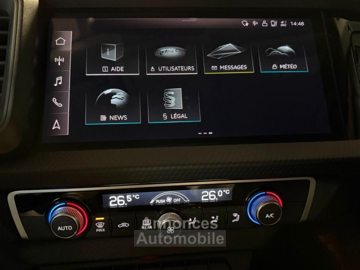 Audi A1 Sportback 10 25 tfsi 95 + clim auto radar av-ar apple carplay-android sans fil - 25