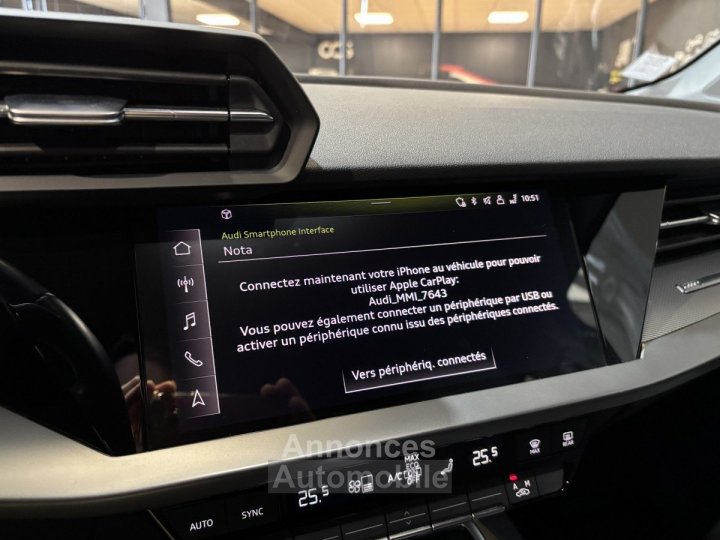 Audi A3 Sportback 35 TFSI 150 MHEV S Tronic Business Line Cam&eacute;ra / AppleCarPlay - 20