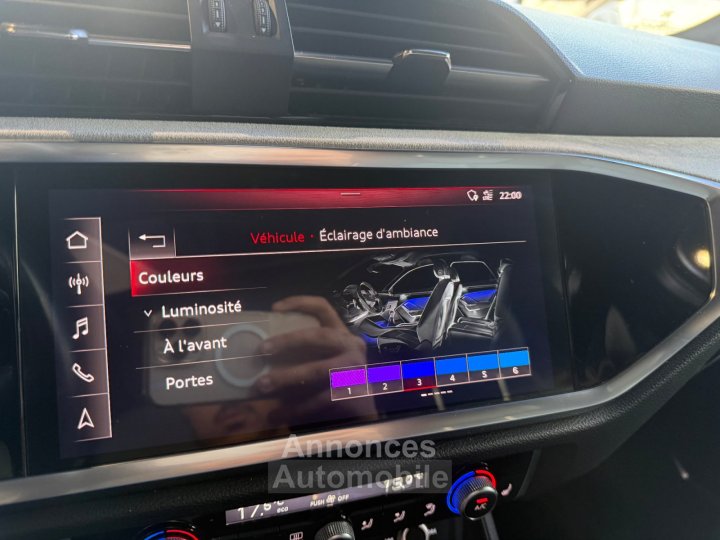 Audi Q3 Sportback 40 TFSI 190 ch S tronic 7 Quattro S line / Bang of Olufsen / Lumière d'ambiance - 30