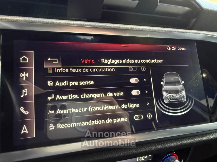 Audi Q3 Sportback 40 TFSI 190 ch S tronic 7 Quattro S line / Bang of Olufsen / Lumière d'ambiance - 31