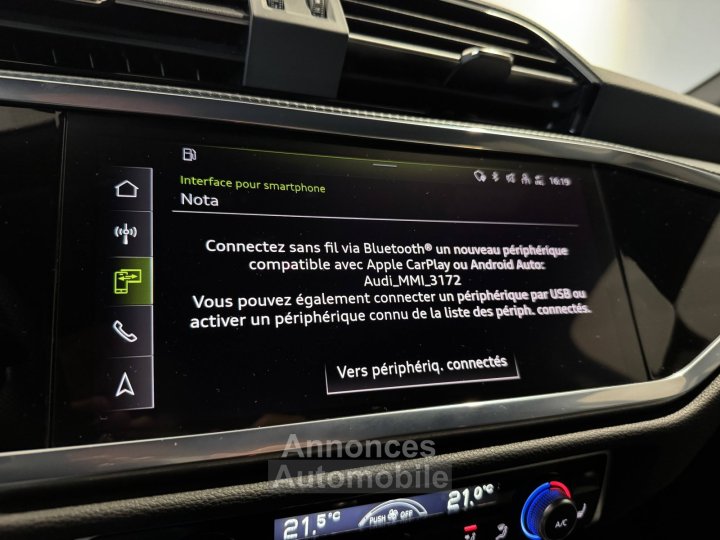 Audi Q3 Sportback 45 TFSIe 245 ch S tronic 6 S line - 36