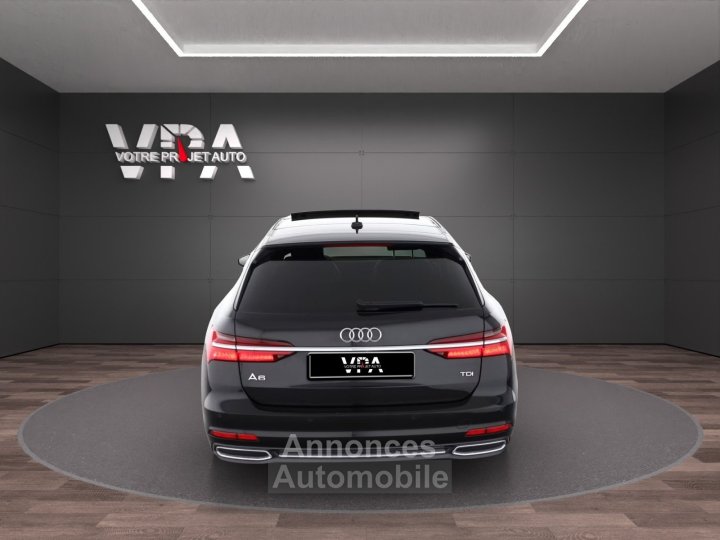 Audi A6 Avant 40 TDI S line 204 ch S tronic &bull; Virtual Cockpit &bull; LED &bull;  Toit Panoramique &bull; Cuir &bull; Attelage - 4