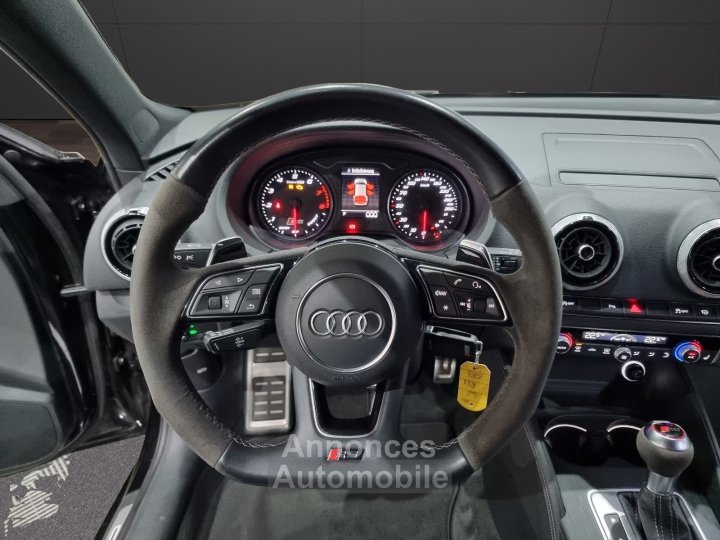 Audi RS3 25 TFSI Quattro 400 ch - S tronic &bull; LED &bull; Si&egrave;ges Sport Cuir &bull; Chauffants &bull; Navi - 7