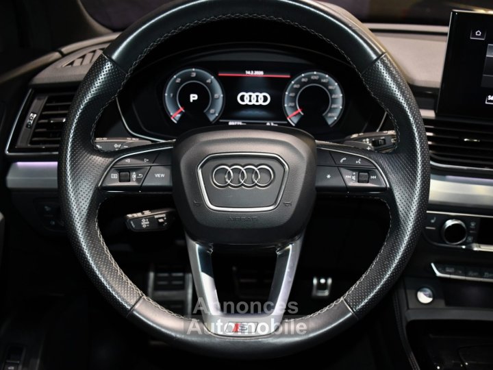 Audi Q5 S-Line 40 TDI 204 Quattro S-Tronic Black panel GPS Virtual Cam&eacute;ra Induction Pr&eacute; Sense Hayon ACC Car Play Lane JA 20 Rotor - 13