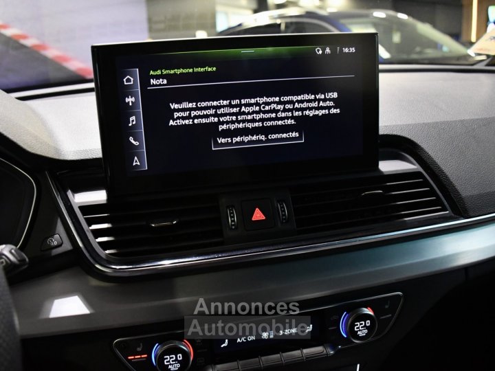 Audi Q5 S-Line 40 TDI 204 Quattro S-Tronic Black panel GPS Virtual Cam&eacute;ra Induction Pr&eacute; Sense Hayon ACC Car Play Lane JA 20 Rotor - 16