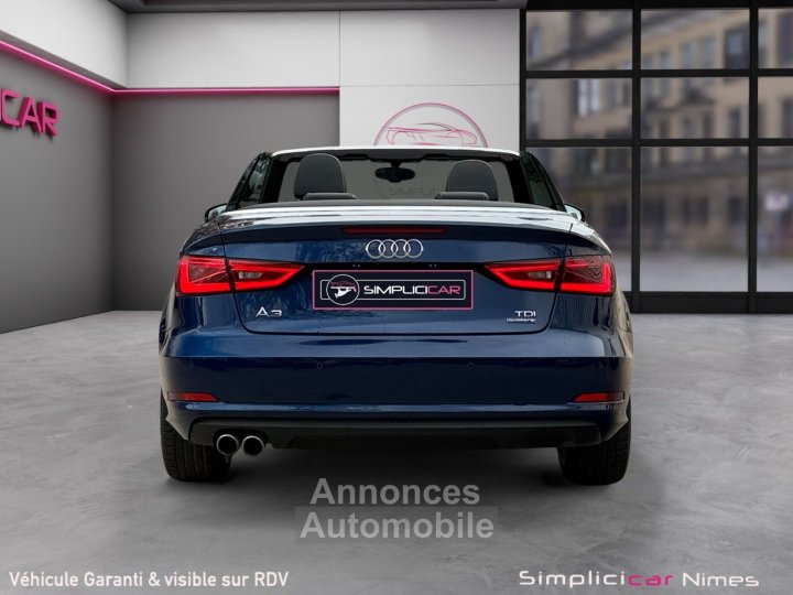Audi A3 CABRIOLET 20 TDI 184 Quattro S line S tronic 6 - Si&egrave;ge Chauffants - Chauffe nuque - Cam&eacute;ra - GARANTIE 12 MOIS - 29