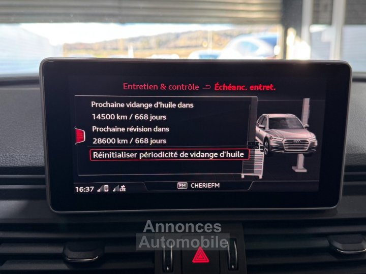 Audi SQ5 30 V6 TDI 347 ch Tiptronic 8 Quattro ~ Toit panoramique ~ Si&egrave;ges Nappa ~ Bang et Olufsen 3D ~ - 12