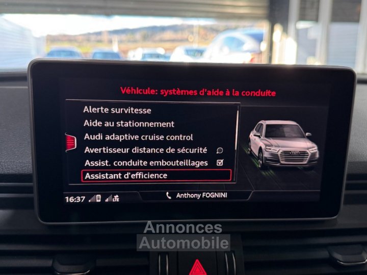 Audi SQ5 30 V6 TDI 347 ch Tiptronic 8 Quattro ~ Toit panoramique ~ Si&egrave;ges Nappa ~ Bang et Olufsen 3D ~ - 13