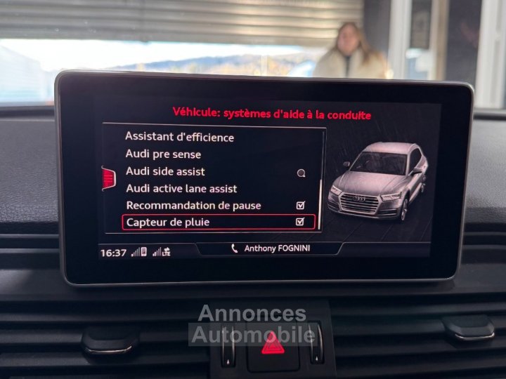 Audi SQ5 30 V6 TDI 347 ch Tiptronic 8 Quattro ~ Toit panoramique ~ Si&egrave;ges Nappa ~ Bang et Olufsen 3D ~ - 14