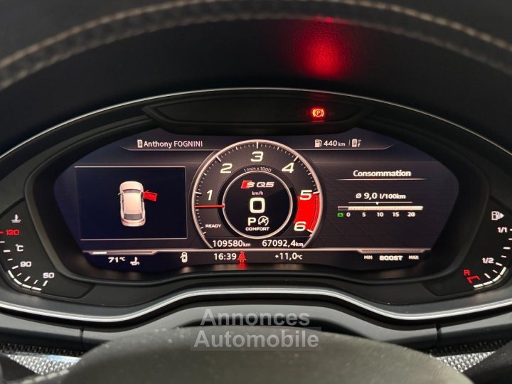 Audi SQ5 30 V6 TDI 347 ch Tiptronic 8 Quattro ~ Toit panoramique ~ Si&egrave;ges Nappa ~ Bang et Olufsen 3D ~ - 23