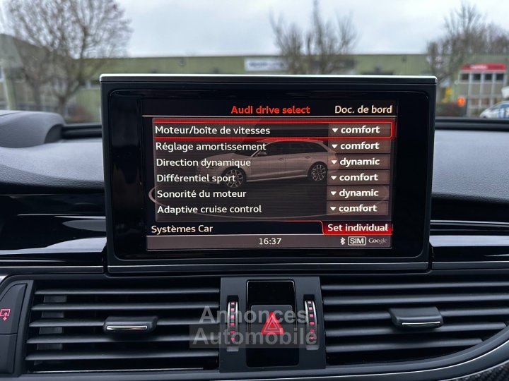 Audi RS6 AVANT Performance V8 40 TFSI 605 Quattro Tiptronic 8 TO/BOSE/CAMERA/PACK CARBONE/SIEGES CHAUFFANTS ELECTRIQUE/AFFICHAGE TETE HAUTE - 26