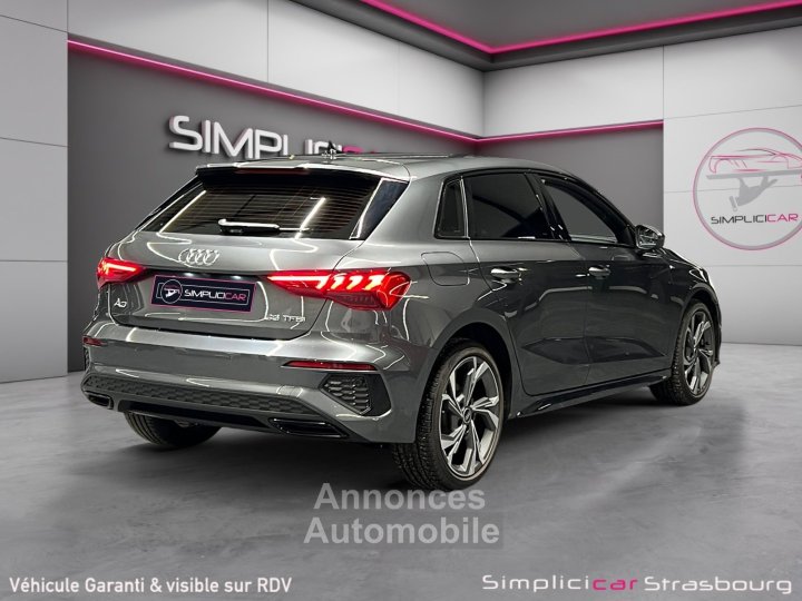 Audi A3 Sportback 35 TFSI 150 S tronic 7 S line - FULL LED - CAMÉRA - RÉGULATEUR - NAVIGATION - HAYON ÉLECTRIQUE - JANTRES 18 - 3