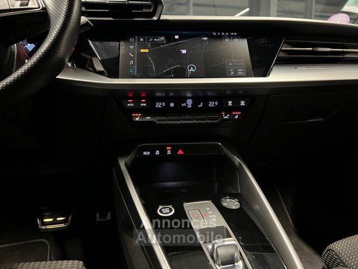 Audi A3 Sportback 35 TFSI 150 S tronic 7 S line - FULL LED - CAMÉRA - RÉGULATEUR - NAVIGATION - HAYON ÉLECTRIQUE - JANTRES 18 - 12