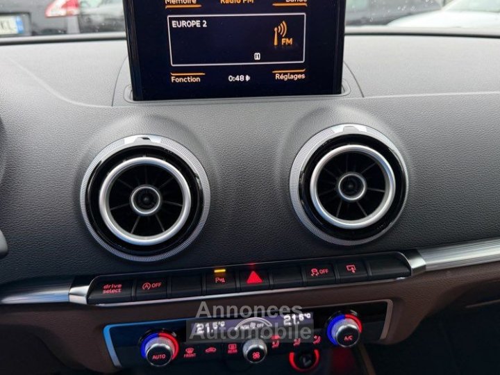 Audi A3 Sportback (8V) 20 TDI 150Cv Ambition Luxe-Xenon-Led-Camera-D&eacute;marrage sans Cl&eacute;-GPS-Bluetooth Garantie 12 Mois - 14