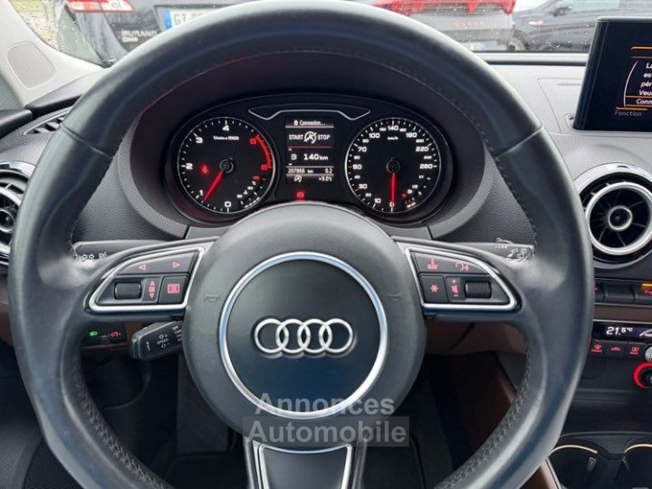 Audi A3 Sportback (8V) 20 TDI 150Cv Ambition Luxe-Xenon-Led-Camera-D&eacute;marrage sans Cl&eacute;-GPS-Bluetooth Garantie 12 Mois - 15