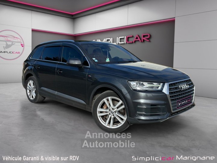 Audi Q7 30 V6 TDI Clean Diesel 218 Tiptronic 8 Quattro 7places S line GARANTIE 12 MOIS - 1