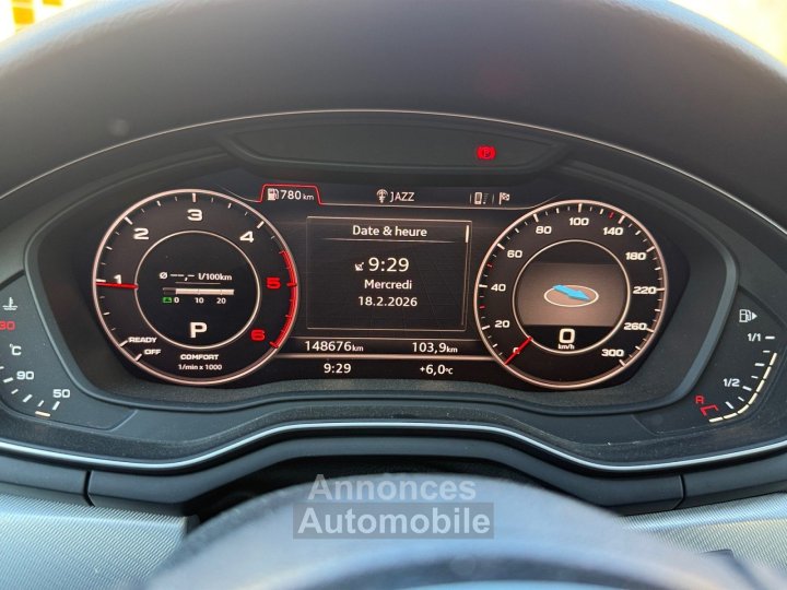 Audi A4 Allroad QUATTRO V6 30 TDI 272 DPF Tiptronic 8 Design Luxe Si&egrave;ges Av Electrique Carplay Cam&eacute;ra Garantie 12 mois - 15