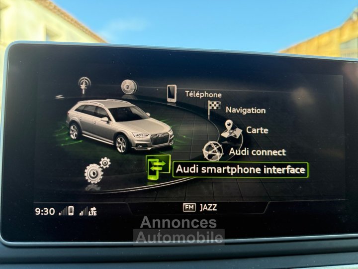 Audi A4 Allroad QUATTRO V6 30 TDI 272 DPF Tiptronic 8 Design Luxe Si&egrave;ges Av Electrique Carplay Cam&eacute;ra Garantie 12 mois - 18