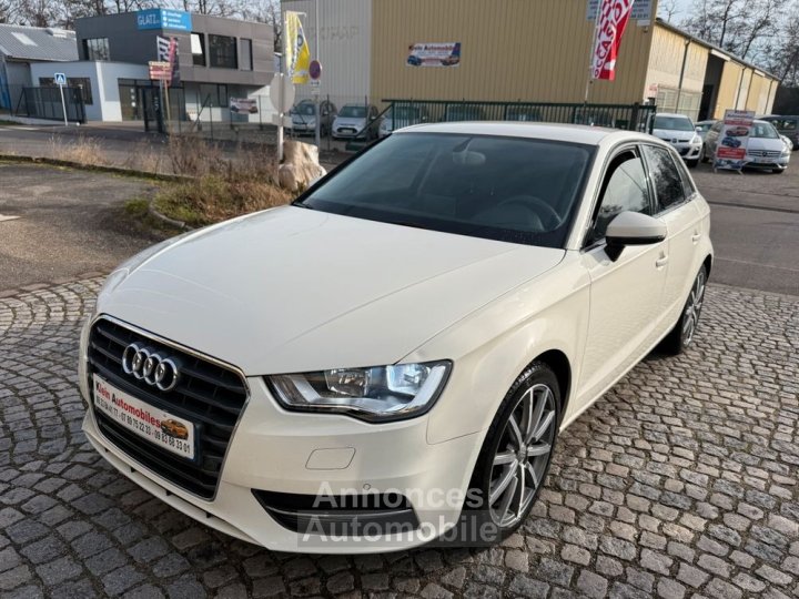 Audi A3 Sportback Série 3 (8VA) 16 TDi 16V S-Tronic7 S&S 105 cv Boîte auto 2013-145500 km GPS - 1