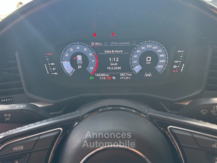 Audi A1 Sportback 25 TFSI 95 ch S tronic 7 Design - Apple CarPlay - Radar AR - Regulateur - Bluetooth - 15