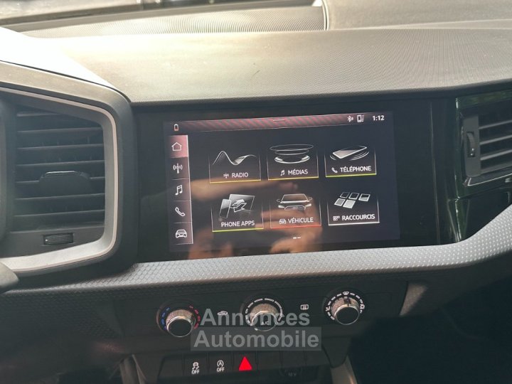 Audi A1 Sportback 25 TFSI 95 ch S tronic 7 Design - Apple CarPlay - Radar AR - Regulateur - Bluetooth - 19