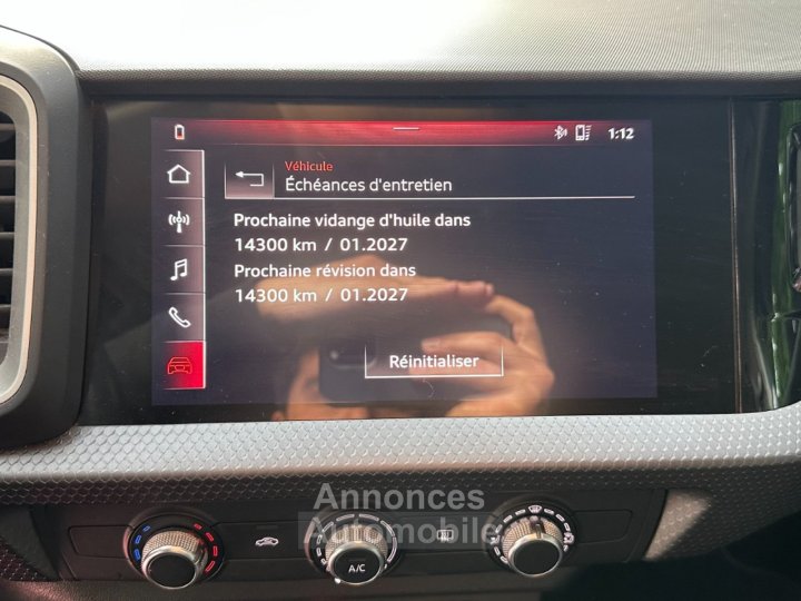 Audi A1 Sportback 25 TFSI 95 ch S tronic 7 Design - Apple CarPlay - Radar AR - Regulateur - Bluetooth - 21