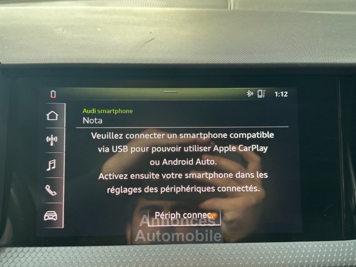 Audi A1 Sportback 25 TFSI 95 ch S tronic 7 Design - Apple CarPlay - Radar AR - Regulateur - Bluetooth - 23