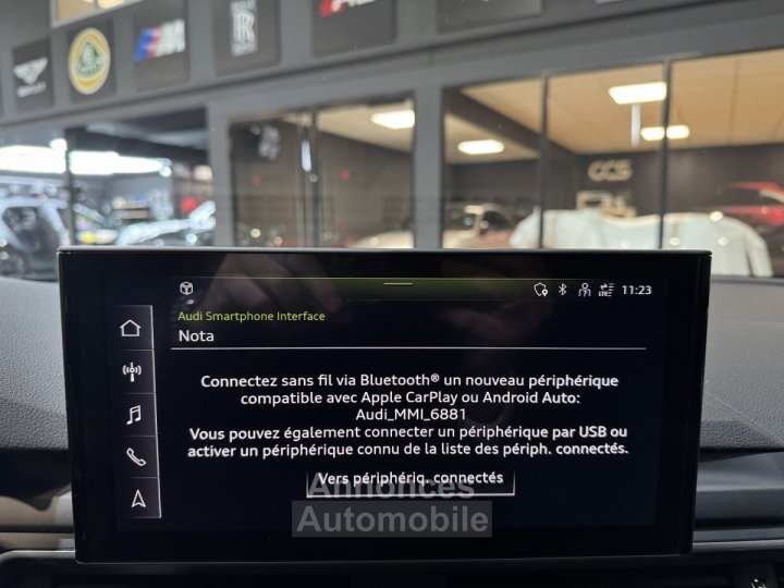 Audi A5 Sportback 40 TFSI 204 S TRONIC 7 Business Line AppleCarPlay / Eclairage d'ambiance - 15