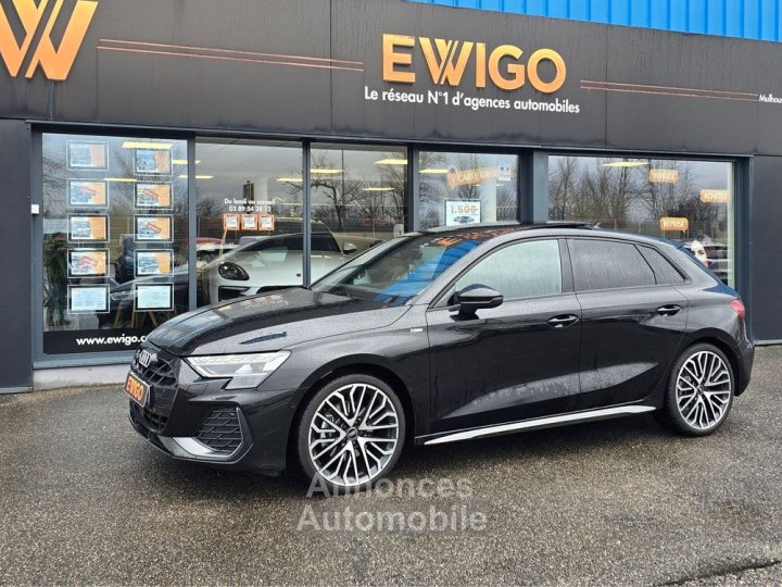 Audi A3 Sportback 20 35 tdi 150ch s-line tete haute-sonos-cuir surpiqures-surequipee-fr-pas de malus - 1