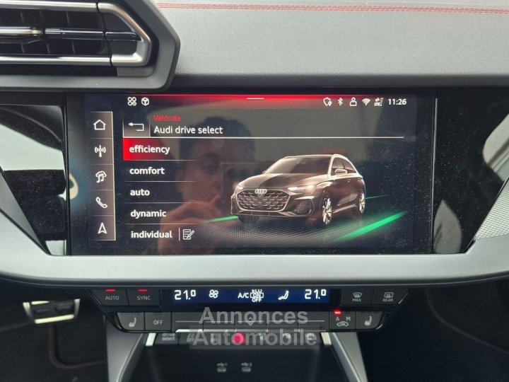 Audi A3 Sportback 20 35 tdi 150ch s-line tete haute-sonos-cuir surpiqures-surequipee-fr-pas de malus - 22