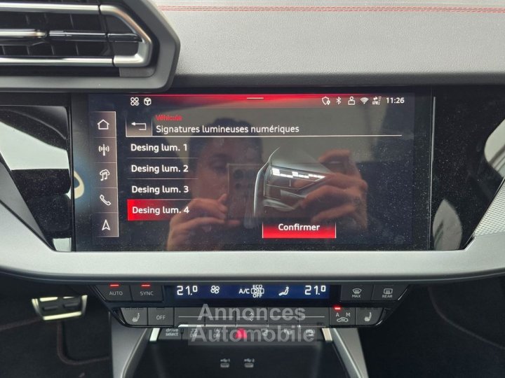 Audi A3 Sportback 20 35 tdi 150ch s-line tete haute-sonos-cuir surpiqures-surequipee-fr-pas de malus - 23