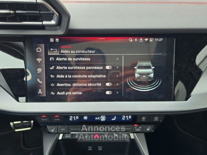 Audi A3 Sportback 20 35 tdi 150ch s-line tete haute-sonos-cuir surpiqures-surequipee-fr-pas de malus - 25