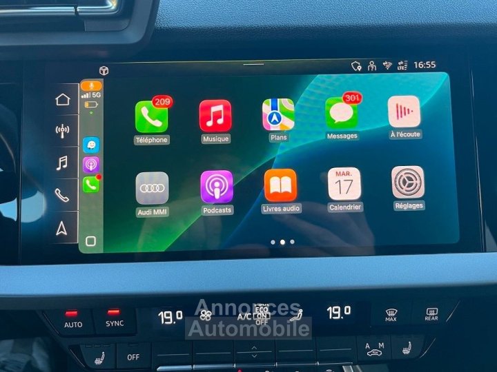 Audi A3 Sportback 35 TFSI 150CH HYBRIDE DESIGN S TRONIC 7 - 14