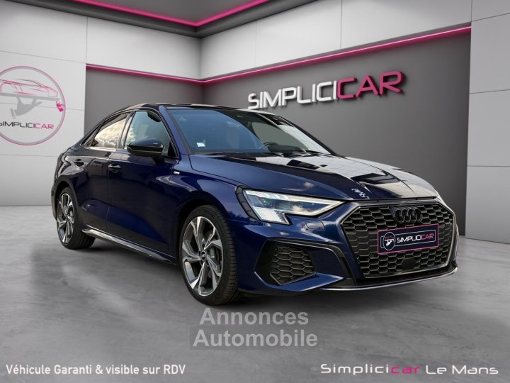 Audi A3 BERLINE 35 TFSI Mild Hybrid 150 S tronic 7 S Line toit ouvrant carplay matrix led Garantie 12 Mois - 1