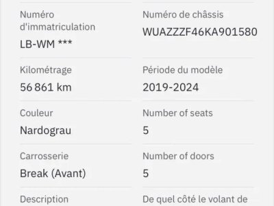 Audi RS4 avant 29 tfsi 450 quattro tiptronic bva   - 18