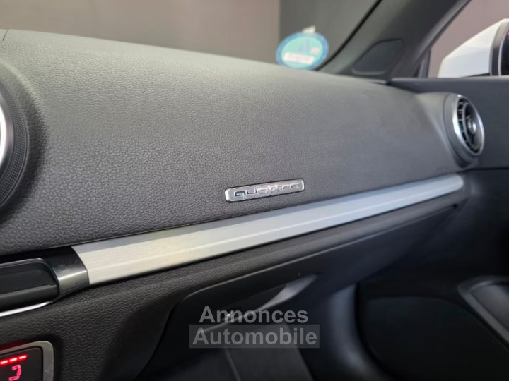 Audi A3 III CABRIOLET 18 TFSI 180 S LINE QUATTRO S TRONIC *GARANTIE 12 MOIS* - 22