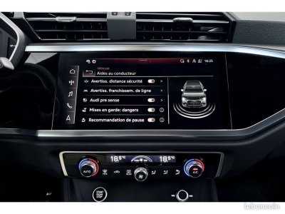 Audi Q3 399/mois GARANTIE 6 ANS 20 TDI 150ch S tronic 7 Gris Nano Pack BLACK FullLED CAMERA VIRTUAL-Cockpit AppleCarPlay AndroidAuto GPS 1&egrave;re MAIN Entretien   - 8
