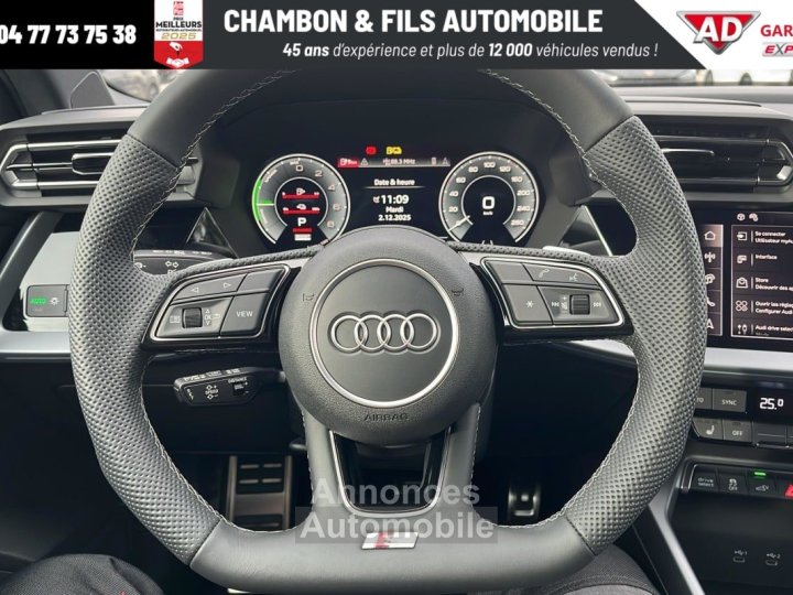 Audi A3 Sportback NOUVELLE 45 TFSI E HYBRIDE RECHARGEABLE 272 S tronic 6 S line - 13