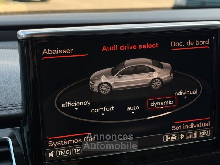 Audi A8 30 V6 TDI 262ch Avus Extended Quattro Tiptronic audio BOSE Suivi complet avec facture Si&egrave;ges massant chauffant ventil&eacute;s Cam&eacute;ra 360&deg; - 7