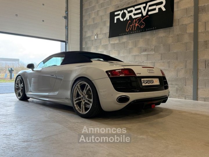 Audi R8 SPYDER V10 52 525 R-TRONIC Garantie 6 mois Unique en France Gris Suzuka Bang & Olufsen Suppr&eacute;ssion Magnetic Ride Full suivi - 3