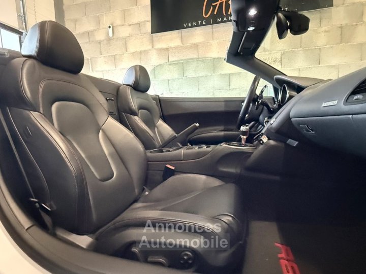 Audi R8 SPYDER V10 52 525 R-TRONIC Garantie 6 mois Unique en France Gris Suzuka Bang & Olufsen Suppr&eacute;ssion Magnetic Ride Full suivi - 4